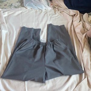 NWT Grey dress pants with elastic waist and pockets